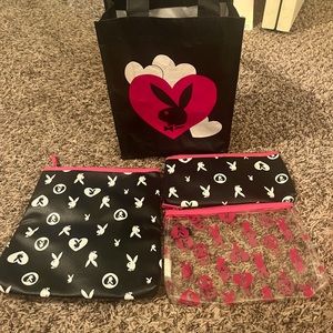 Playboy Bunny Cosmetic Pouches and Tote Bag